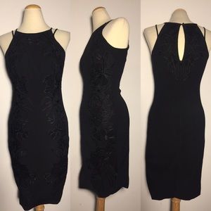 Karen Millen LBD embroidered sheath dress 4